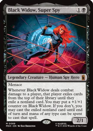 Black Widow, Super Spy (MSH-089) - mythic - Foil