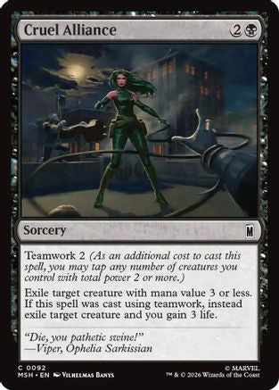 Cruel Alliance (MSH-092) - common - Foil