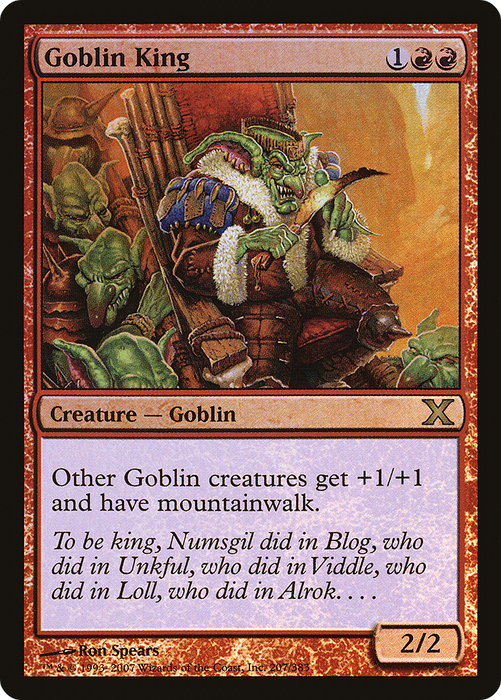 Goblin King (10E-207★) - rare - Foil