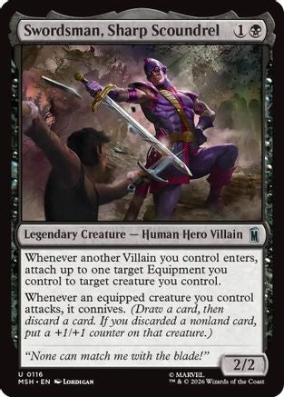 Swordsman, Sharp Scoundrel (MSH-116) - uncommon - Foil