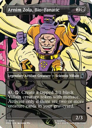 Arnim Zola, Bio-Fanatic (Borderless) (MSH-319) - uncommon - Foil