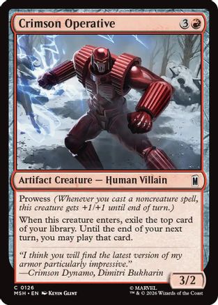 Crimson Operative (MSH-126) - common - Foil
