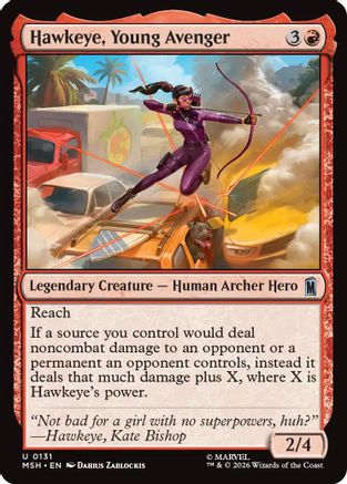 Hawkeye, Young Avenger (MSH-131) - uncommon - Foil