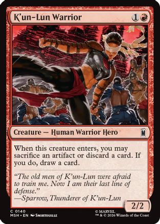 K'un-Lun Warrior (MSH-140) - common