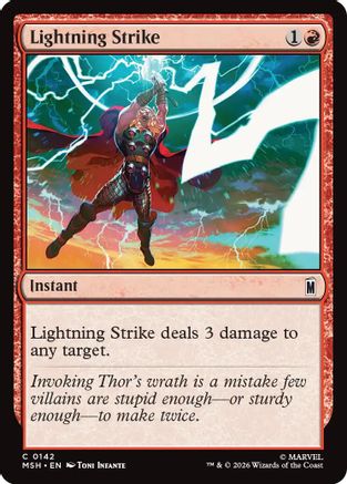 Lightning Strike (MSH-142) - common - Foil