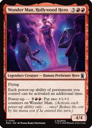 Wonder Man, Hollywood Hero (MSH-160) - uncommon - Foil