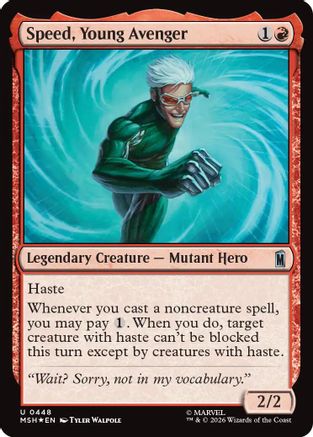 Speed, Young Avenger (Surge Foil) (MSH-448) - uncommon - Foil