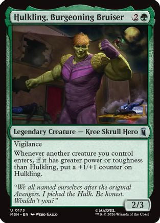 Hulkling, Burgeoning Bruiser (MSH-173) - uncommon - Foil