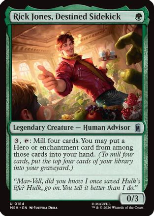Rick Jones, Destined Sidekick (MSH-184) - uncommon - Foil