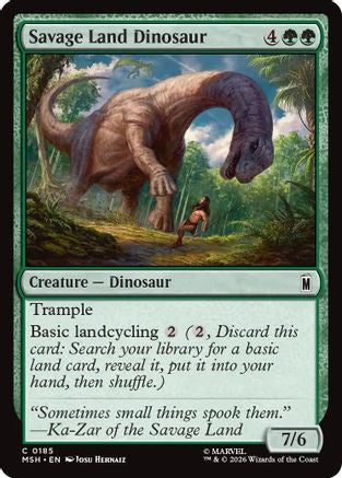 Savage Land Dinosaur (MSH-185) - common