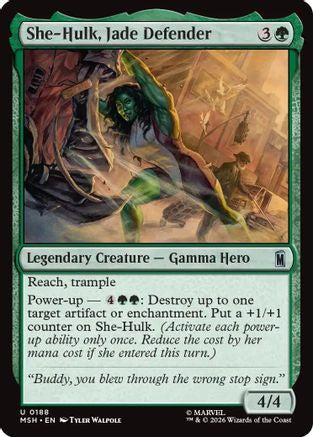 She-Hulk, Jade Defender (MSH-188) - uncommon - Foil