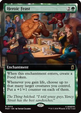Heroic Feast (Extended Art) (MSH-414) - rare - Foil