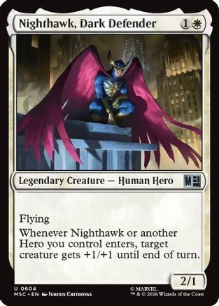 Nighthawk, Dark Defender (MSC-604) - uncommon - Foil