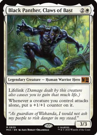 Black Panther, Claws of Bast (MSC-829) - mythic - Foil
