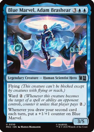 Blue Marvel, Adam Brashear (MSC-530) - uncommon - Foil