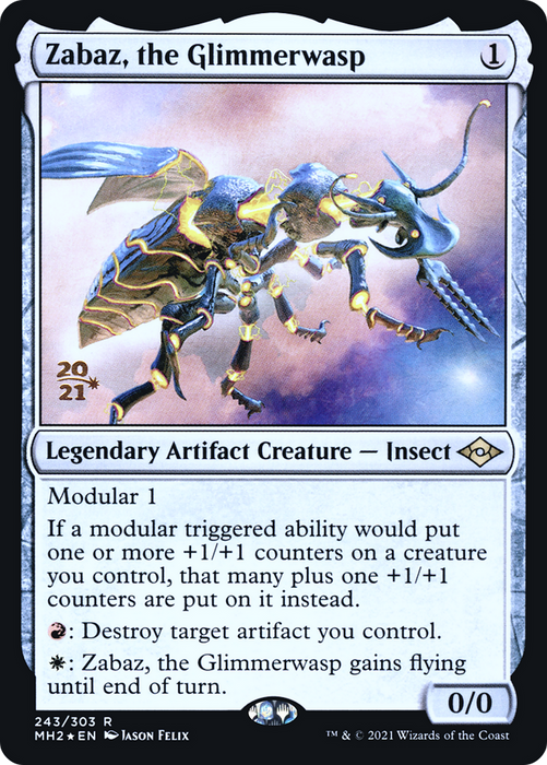 Zabaz, the Glimmerwasp (PRE-243S) - rare - Foil