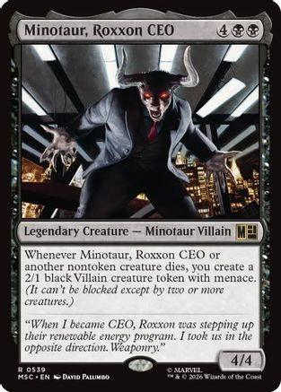 Minotaur, Roxxon CEO (MSC-539) - rare - Foil