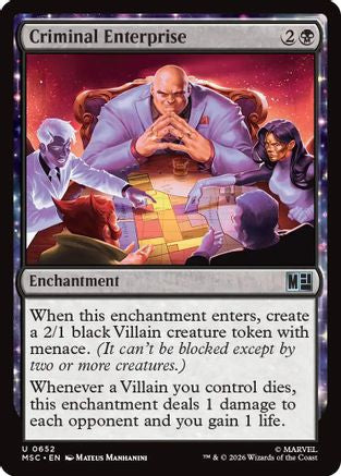 Criminal Enterprise (MSC-652) - uncommon - Foil