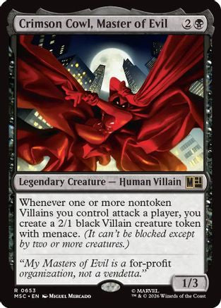 Crimson Cowl, Master of Evil (MSC-653) - rare - Foil