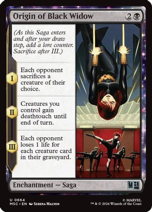 Origin of Black Widow (MSC-664) - uncommon - Foil