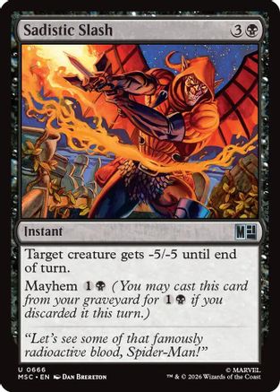Sadistic Slash (MSC-666) - uncommon - Foil