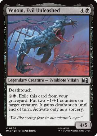 Venom, Evil Unleashed (MSC-800) - common