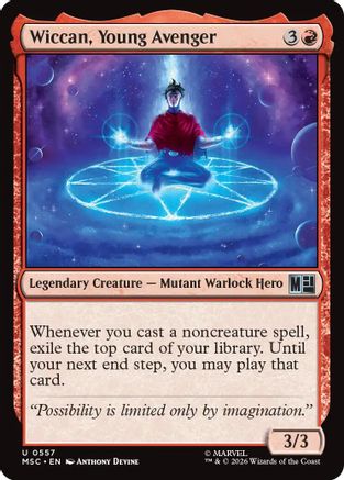 Wiccan, Young Avenger (MSC-557) - uncommon