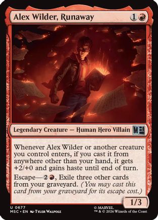 Alex Wilder, Runaway (MSC-677) - uncommon