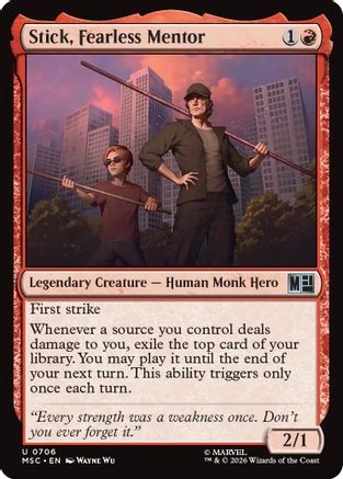 Stick, Fearless Mentor (MSC-706) - uncommon