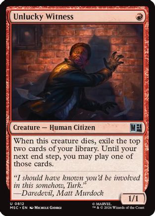 Unlucky Witness (MSC-812) - uncommon