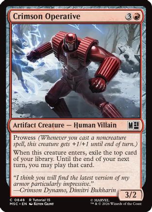 Crimson Operative (MSC-848) - common