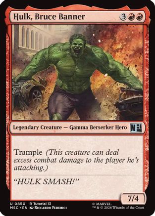Hulk, Bruce Banner (MSC-850) - uncommon