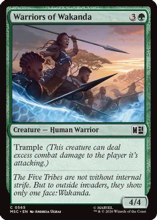Warriors of Wakanda (MSC-565) - common - Foil