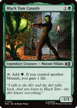 Black Tom Cassidy (MSC-715) - common