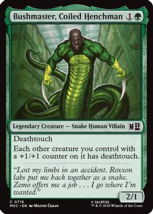 Bushmaster, Coiled Henchman (MSC-716) - common