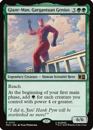 Giant-Man, Gargantuan Genius (MSC-722) - rare - Foil