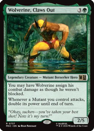 Wolverine, Claws Out (MSC-737) - rare - Foil