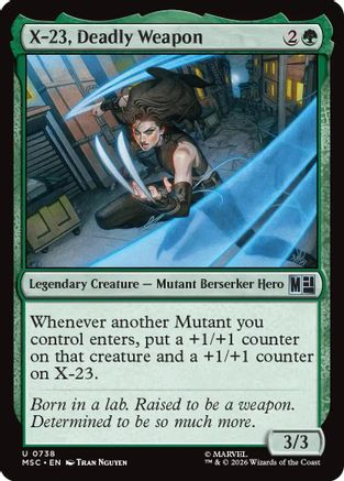 X-23, Deadly Weapon (MSC-738) - uncommon - Foil