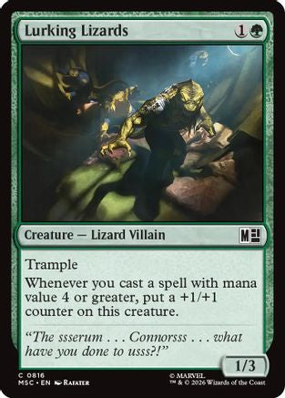 Lurking Lizards (MSC-816) - common - Foil