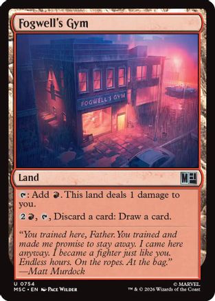 Fogwell's Gym (MSC-754) - uncommon - Foil