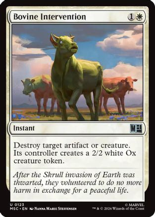 Bovine Intervention (MSC-123) - uncommon