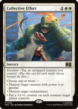 Collective Effort (Surge Foil) (MSC-126) - rare - Foil