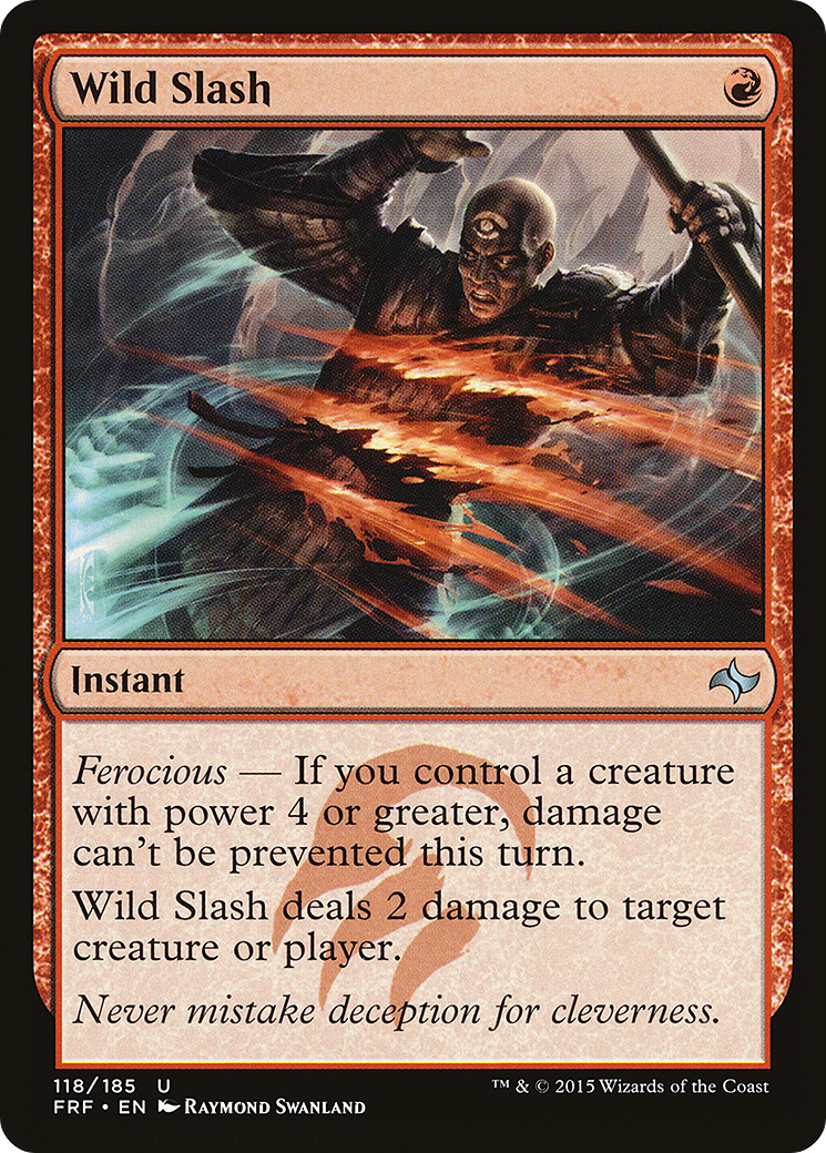 Wild Slash (FRF-118) - uncommon - Foil