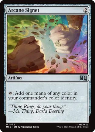 Arcane Signet (0192) (Surge Foil) (MSC-192) - uncommon - Foil