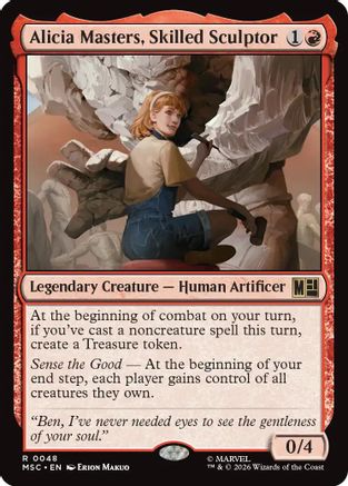 Alicia Masters, Skilled Sculptor (Surge Foil) (MSC-048) - rare - Foil
