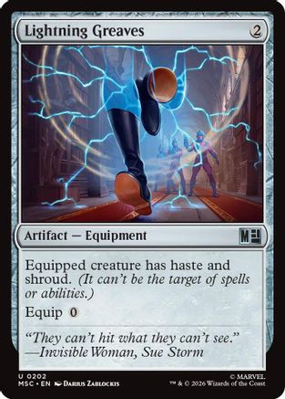 Lightning Greaves (Surge Foil) (MSC-202) - uncommon - Foil