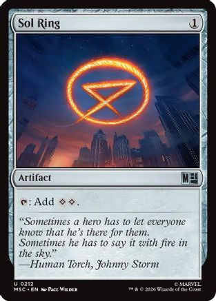 Sol Ring (0212) (Surge Foil) (MSC-212) - uncommon - Foil