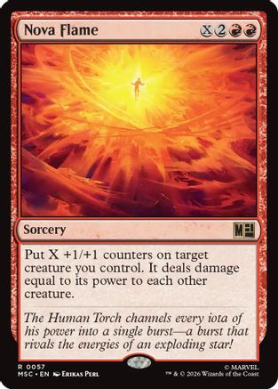Nova Flame (Surge Foil) (MSC-057) - rare - Foil