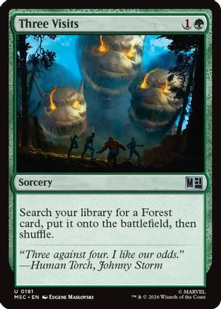 Three Visits (Surge Foil) (MSC-181) - uncommon - Foil