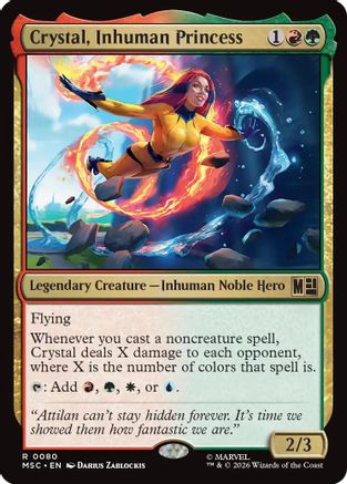Crystal, Inhuman Princess (Surge Foil) (MSC-080) - rare - Foil